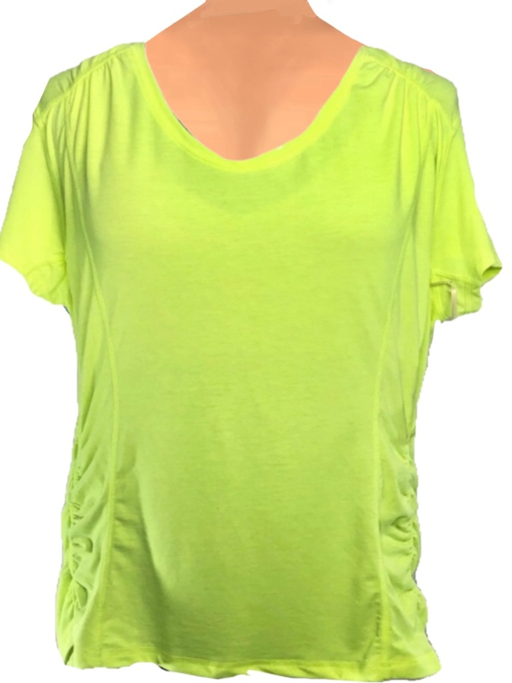 Tangerine V Neck Short Sleeve Tee Sz XXL
